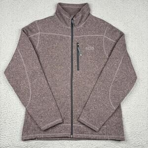 Stio Wilcox Fleece Jacket Men’s Medium Heather Gray Full Zip Logo Outdoor